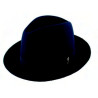 chapeau feutre de poils haut de gamme roulable et pliable noir : couleur - noir, Mixte - Homme et Femme, taille - 55cm