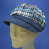 Gavroche casquette laine polyester bleu doublée polaire : couleur - bleu-25, Taille Réglable - elastiqué de 54 cm à 58 cm