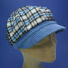 Gavroche casquette laine polyester jean doublée polaire : couleur - jean, Taille Réglable - elastiqué de 54 cm à 58 cm