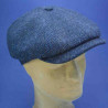 casquette homme peaky blinders laine Harris tweed navy : couleur - navy-, taille - 59cm