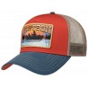 Trucker STETSON baseball orange homme et femme : couleur - orange 76, Taille Réglable - de 55 à 62cm