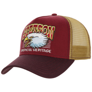 Casquette STETSON trucker cap eagle head bordeaux