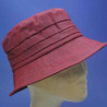 chapeau de pluie femme enduit rouge : couleur - rouge, taille - 57cm