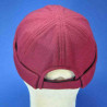 bonnet docker de couleur bordeaux en laine de caban : couleur - bordeaux, Taille Réglable - de 55 à 60cm