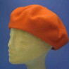 Béret femme basique Ø 27.90 cm : couleur - orange-80, diametre du plateau - 27,90cm.12", taille - 54 à 59cm