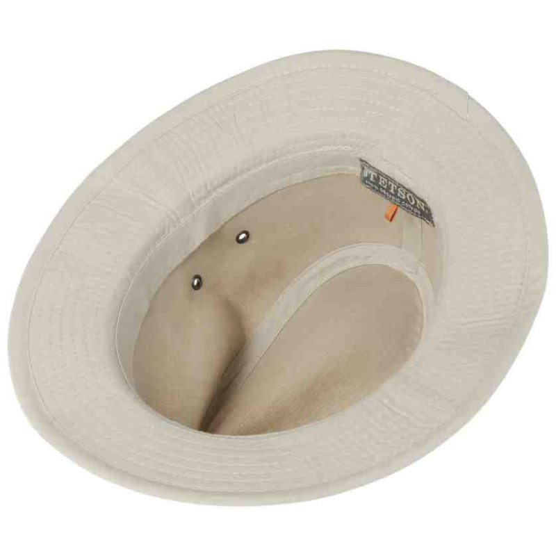Chapeau Stetson Panama Ventilé Naturel - Taille XXL Avec Mentonnière - Homme