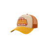 Casquette STETSON trucker american heritage brickstone : couleur - orangé, Taille Réglable - de 55 à 62cm