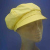 Gavroche lin jaune petit plateau femme : couleur - jaune, taille - elastiqué de 54 cm à 58 cm