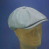 Casquette irlandaise petit plateau en SOIE pour homme : couleur - bleu, taille - 57cm