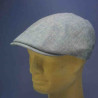 Casquette plate vintage été en lin et coton bleu pour homme : couleur - bleu-02, taille - 57cm