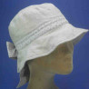 Chapeau bob lin femme taille réglable : couleur - lin, Taille Réglable - de 54 à 58cm