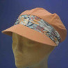 Casquette femme fond plat coton organic terracotta : couleur - terracotta, Taille Réglable - de 54 à 58cm