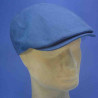 Casquette d'été en lin homme indigo : couleur - indigo, taille - 57cm