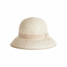petit breton beige anti UV  femme bord moyen : couleur - beige, Taille Réglable - de 54 à 58cm lien intérieur