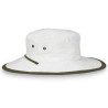 chapeau polyester explorer naturel kaki anti UV homme et femme : couleur - naturel/kaki, Taille Réglable - de 59 cm à 61 cm par lacet intérieur
