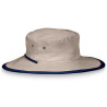 chapeau polyester explorer camel navy anti UV homme et femme : couleur - camel/navy, Taille Réglable - de 54 à 58cm lien intérieur