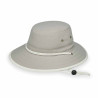 chapeau polyester explorer stone naturel anti UV homme et femme : couleur - stone/naturel, Taille Réglable - de 54 à 58cm lien intérieur