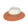Chapeau ivoire tan haute protection solaire anti UV femme : couleur - ivoire/tan, Taille Réglable - de 54 à 58cm lien intérieur