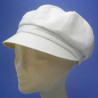 Gavroche casquette lin coton moutarde femme : couleur - moutarde, taille - elastiqué de 54 cm à 58 cm