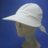 casquette longue visiére lin coton ficelle pour femme : couleur - ficelle, taille - S.54.55cm, visiére - rigide