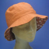 bob terracotta coton lin taille réglable pour femme : couleur - terracotta, Taille Réglable - de 54 à 58cm lien intérieur