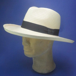 Panama chapeau naturel trés grand bord mixte