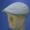 Casquette été lin coton gris gatsby pour homme : couleur - gris, taille - 57cm