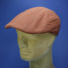 Casquette gatsby d'été en lin brique : couleur - brique, taille - 55cm