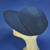 Casquette en lin bleu pour femme