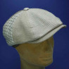 Casquette irlandaise peaky blinders patch alfonso d'Este : couleur - beige, taille - 59cm