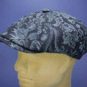 Casquette irlandaise peaky blinders bleu imprimé alfonso d'Este : couleur - imprimé bleu, taille - 59cm