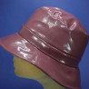 Chapeau réglable imperméable pvc vieux rose pour femme : couleur - vieux rose, Mixte - Femme, Taille Réglable - de 54 à 57cm