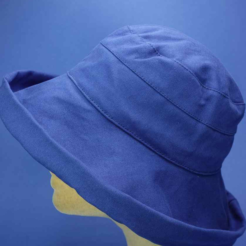 Chapeau De Pêcheur Coton Chapeau De Pêche Réversible LumiSyne - Coton - Style Hawaïen Et Uni - Jugulaire Détachable - Taille M/L/XL Chapeau Hawaïen Uni Jugulaire
