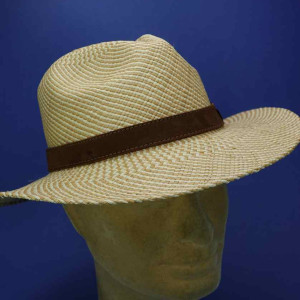 Chapeau Panama forme australienne bicouleur