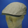 Casquette brooklyn lin beige kaki été pour homme : couleur - beige-kaki, Mixte - Homme, taille - S.54.55cm