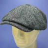 béret casquette pure laine vierge peaky blinders irlandaise flechet anthracite : couleur - anthracite 15, taille - 57cm