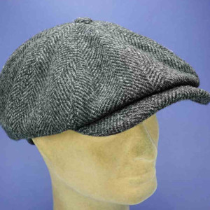 béret casquette pure laine vierge peaky blinders irlandaise flechet anthracite