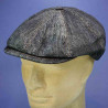 casquette irlandaise béret peaky blinders coton anthracite : couleur - anthracite 15, taille - 57cm