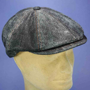 casquette irlandaise béret peaky blinders coton anthracite