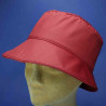 chapeau de pluie rouge femme imperméable bord moyen : couleur - rouge, taille - 59cm