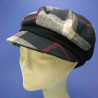 Gavroche casquette laine polyester anthracite doublée polaire : couleur - anthracite 15, taille - elastiqué de 54 cm à 58 cm