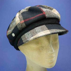 Gavroche casquette laine polyester anthracite doublée polaire