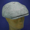 casquette irlandaise peaky blinder pure laine vierge gris rose MTM : couleur - gris/rose, taille - 57cm