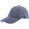 Casquette bleu baseball chiné imperméable hermann : couleur - bleu 75, Mixte - Homme et Femme, Taille Réglable -  de 54cm à 61 cm