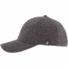 Casquette anthracite baseball chiné imperméable hermann : couleur - noir, Mixte - Homme et Femme, Taille Réglable -  de 54cm à 61 cm