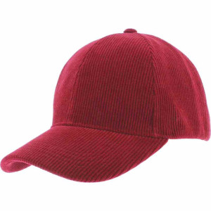 Casquette baseball velours bordeaux homme et femme hermann