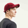 Casquette baseball velours bordeaux homme et femme hermann : couleur - bordeaux, Mixte - Homme et Femme, Taille Réglable -  de 54cm à 61 cm