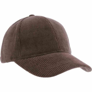 Casquette baseball velours marron homme et femme hermann