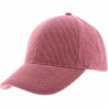 Casquette baseball velours rose homme et femme hermann : couleur - rose, Mixte - Homme et Femme, Taille Réglable -  de 54cm à 61 cm