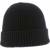 Bonnet court uni avec revers pour homme et femme noir hermann : couleur - noir, Mixte - Homme et Femme, Taille Réglable -  de 54cm à 61 cm